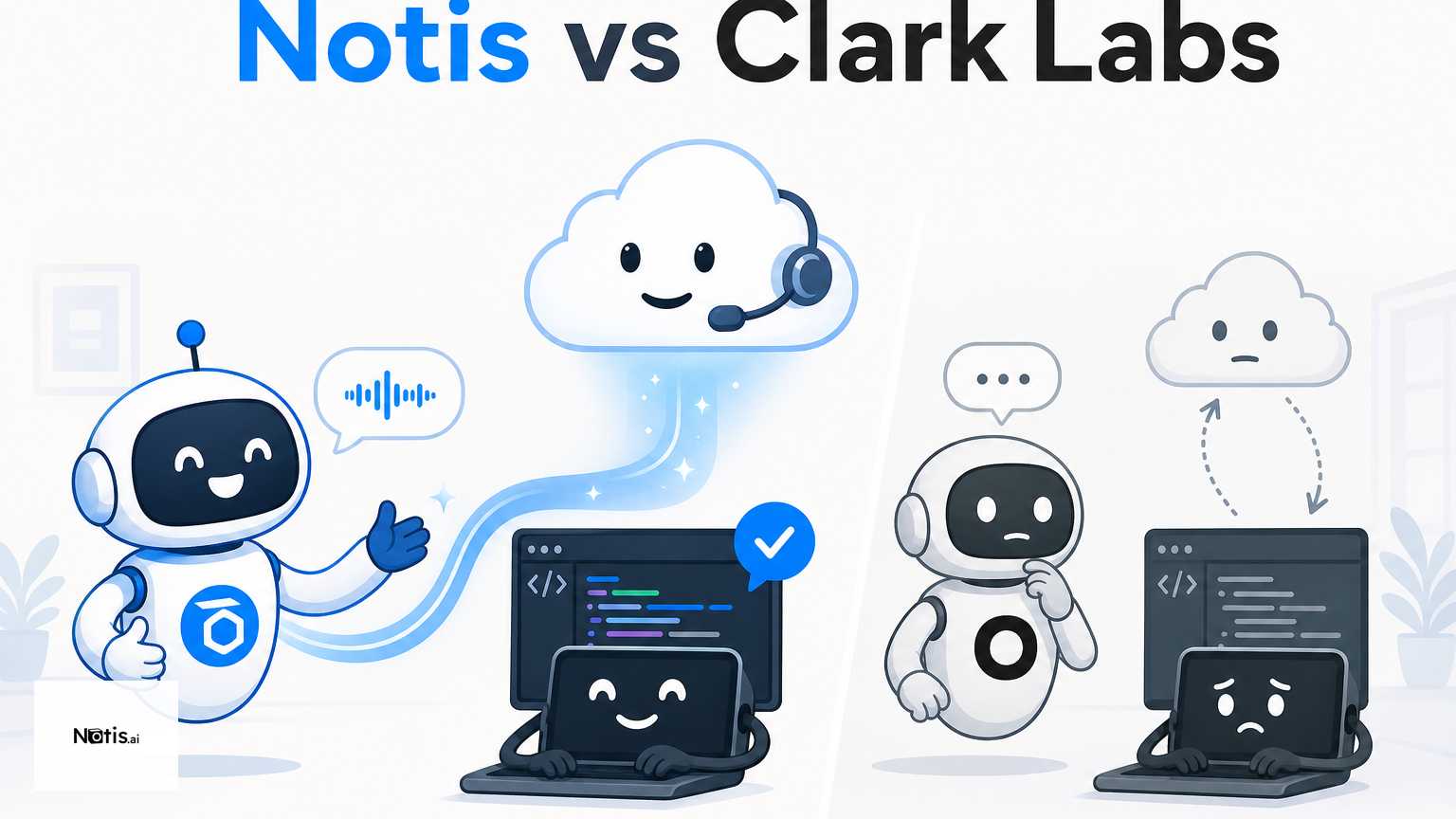 Notis vs. Clark Labs: Messaging-Native AI Intern vs. Autonomous Cloud Agent