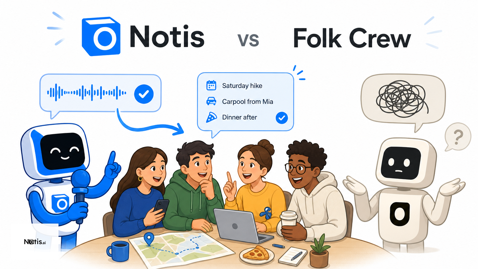 Notis vs. Folk Crew: Multiplayer AI or AI Intern?