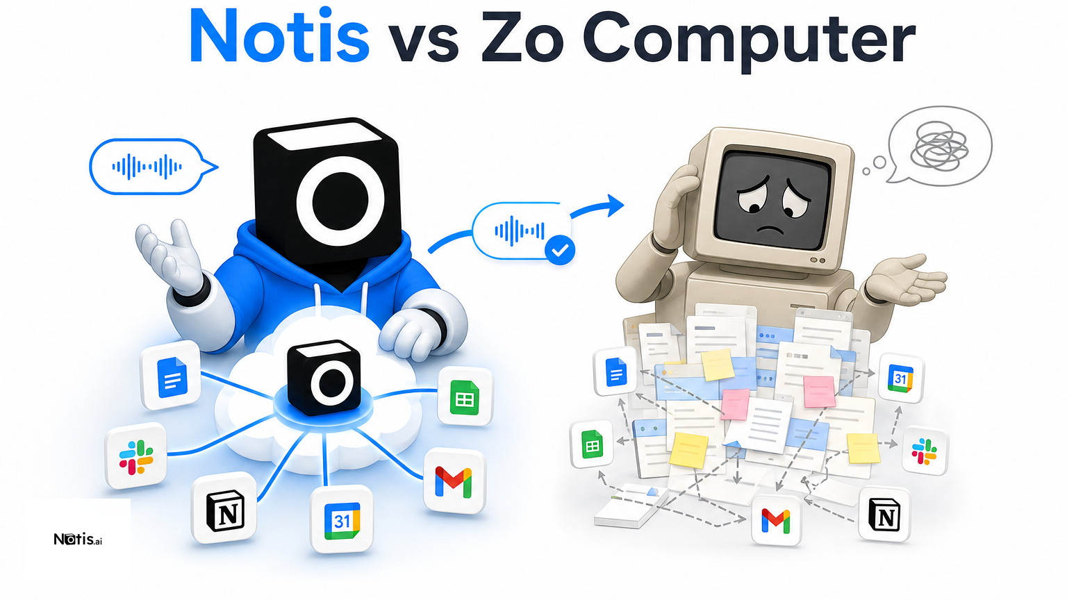 Zo Computer vs. Notis: Which AI Assistant Fits Your Workflow?